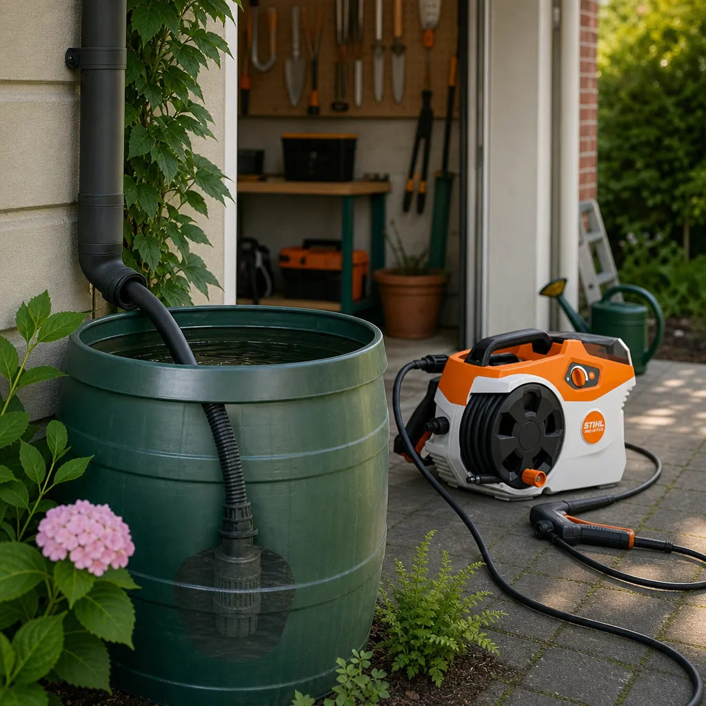 STIHL REA 60 PLUS — pobór wody z beczki lub zbiornika
